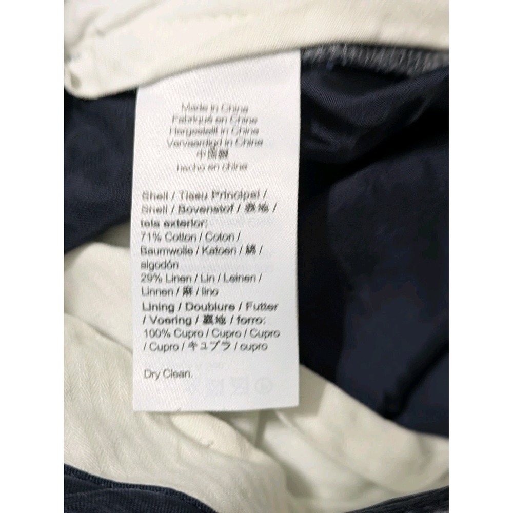 J. CREW Ludlow Slim fit suit pant Blue Baird McNutt Irish cotton Linen Size 34 - Picture 4 of 11